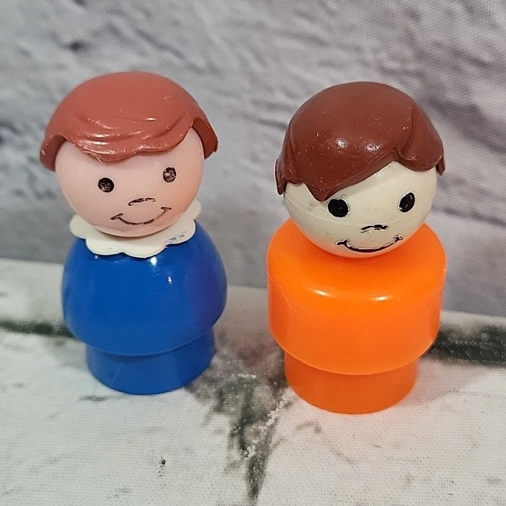 Vintage Fisher-Price Little People Figures Kids W/ Ride On Toys Train‎ Plane Car